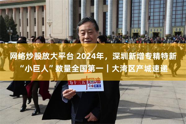 网络炒股放大平台 2024年，深圳新增专精特新“小巨人”数量全国第一｜大湾区产城速递